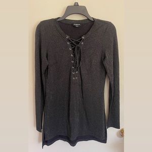 Bebe’s sparkly black top